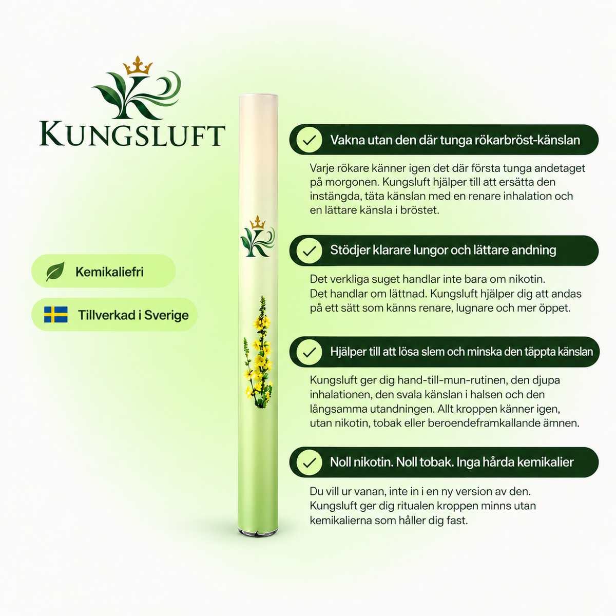 Kungsluft™ – Naturlig Örtinhalator